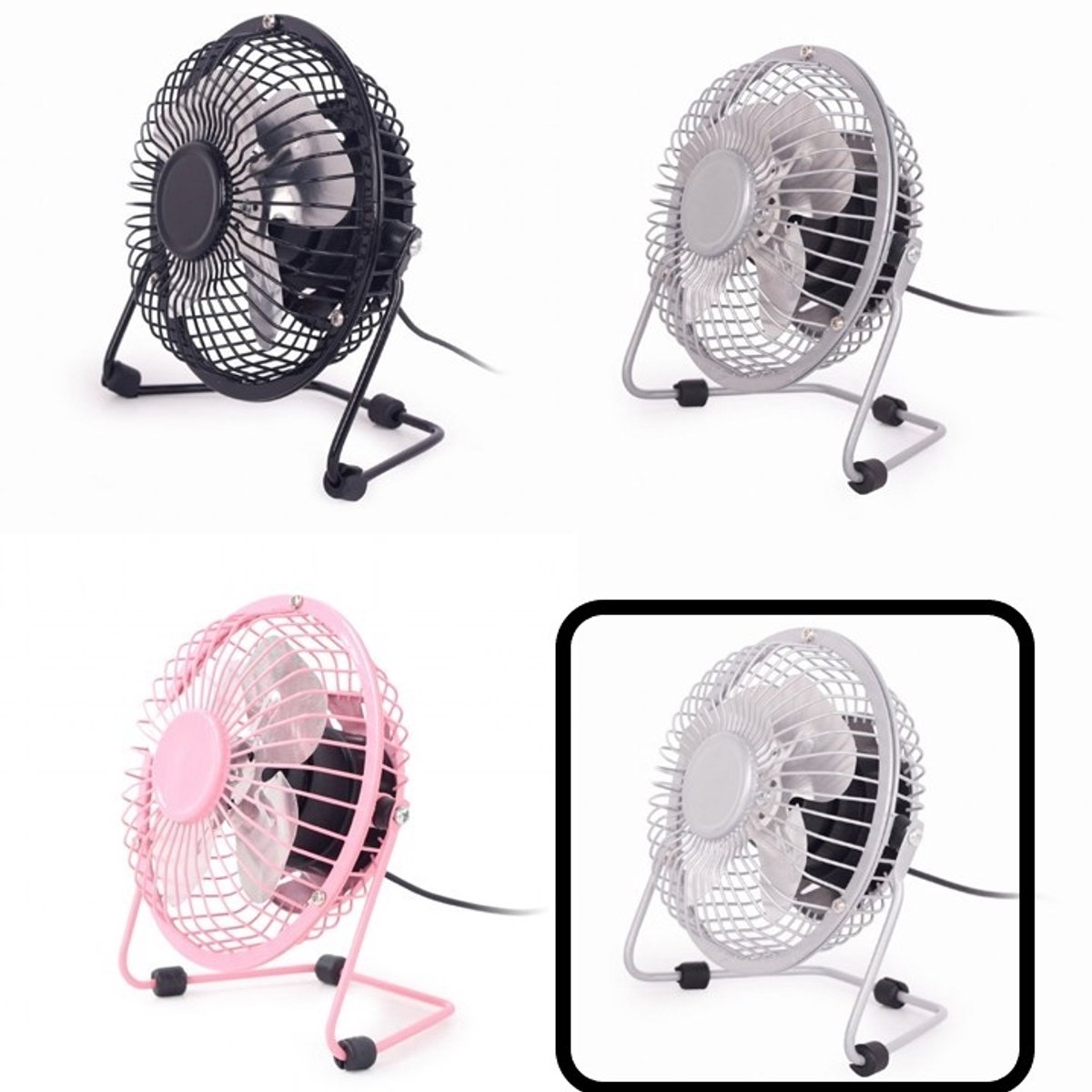 Gembird USB Desktop ventilator / Fan 10 cm - Zilver