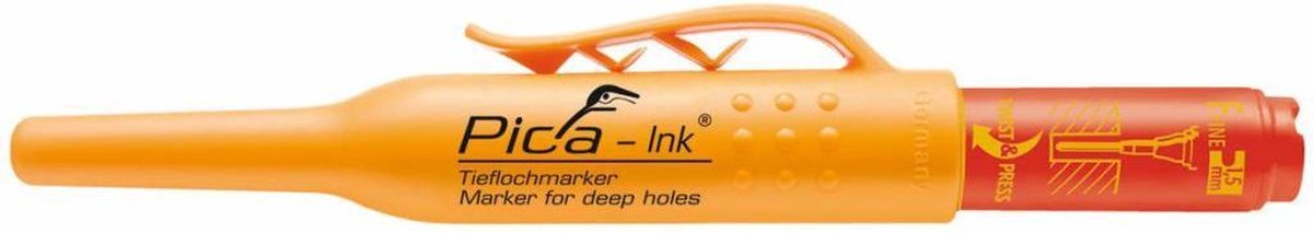Pica Ink Diepe gaten marker rood - Pica