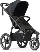 Deryan Luxe Bolt hardloop kinderwagen - Jogging buggy - Runner - Inclusief muggennet en pomp - Zwart