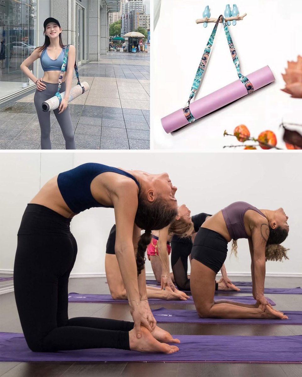 Ibenzoa® Verstelbare en Draagbare Yogamatriem van Biologisch Katoen voor Diverse Oefeningen
