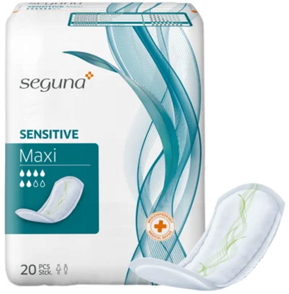 Seguna Sensitive Maxi - 5 pakken van 20 stuks
