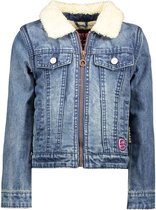 B-Nosy Meisjes jacks B-Nosy Girls teddy lining jacket blauw 92