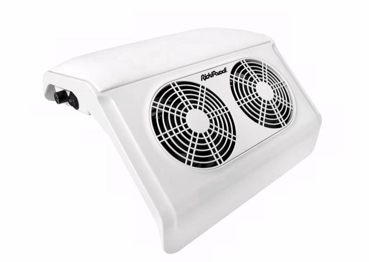 RickiParodi TYPHOON Nail Dust Collector – Professionele Nagel Stofafzuiger – 2x Motoren – 2000 RPM – Stil & Krachtig – 13W