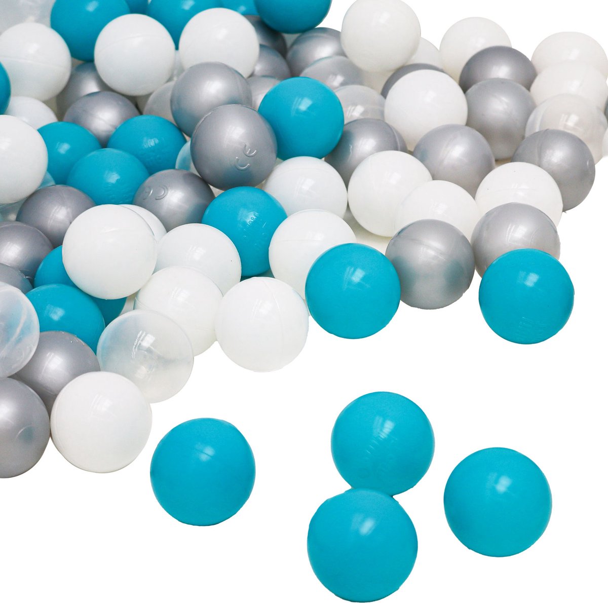 200 Kleurrijke Ballen voor Ballenbad - 5,5cm Ballenbak Ballen voor Kinderen - Baby Ballen Speelballen Plastic Ballen voor Speeltent Ballenbad Pool Ballenbak Tent Springkussen Trampoline