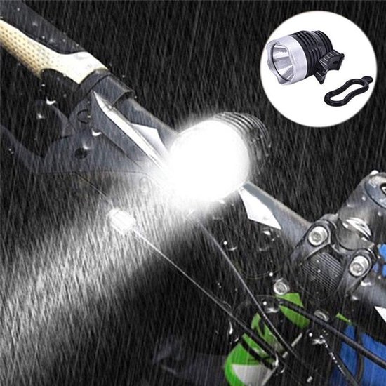 Fietslamp - 3W - Fietslamp voorlicht - Fietskoplamp LED - Fietslampjes - Racefiets verlichting - Fietsaccessoires - Wielrennen - Valbestendig - Koplamp fiets - Fietslampjes - Fietslichten - zwart — afbeelding 2