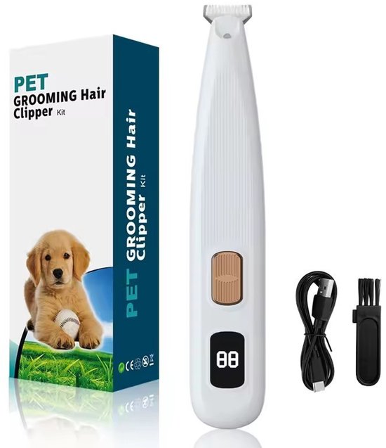 Stille oplaadbare trimmer voor poten en gezicht