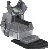 Bol.com CatElite® - Kattenbak RVS met Klep - XXL - Incl. Geurneutralisator - Incl. Kattenbakschep Grit Opvanger & Uitloopmat - V... aanbieding