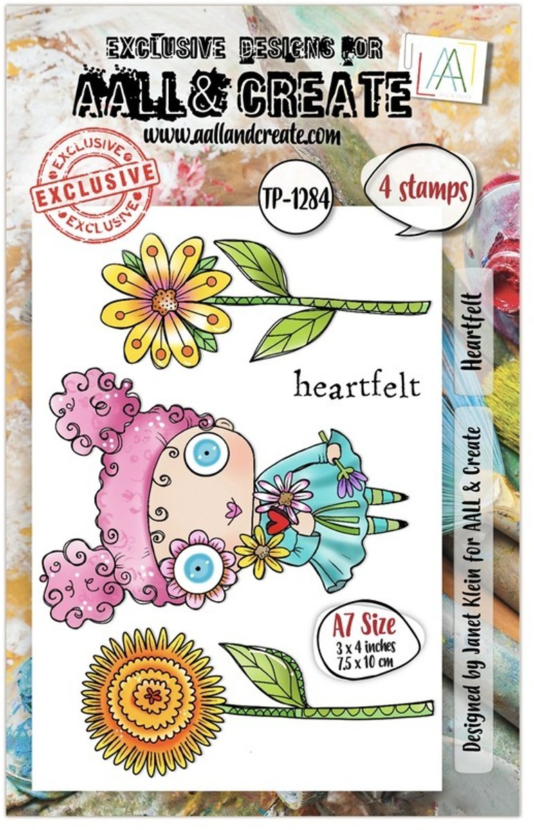 Aall & Create clearstamps A7 - Heartfelt