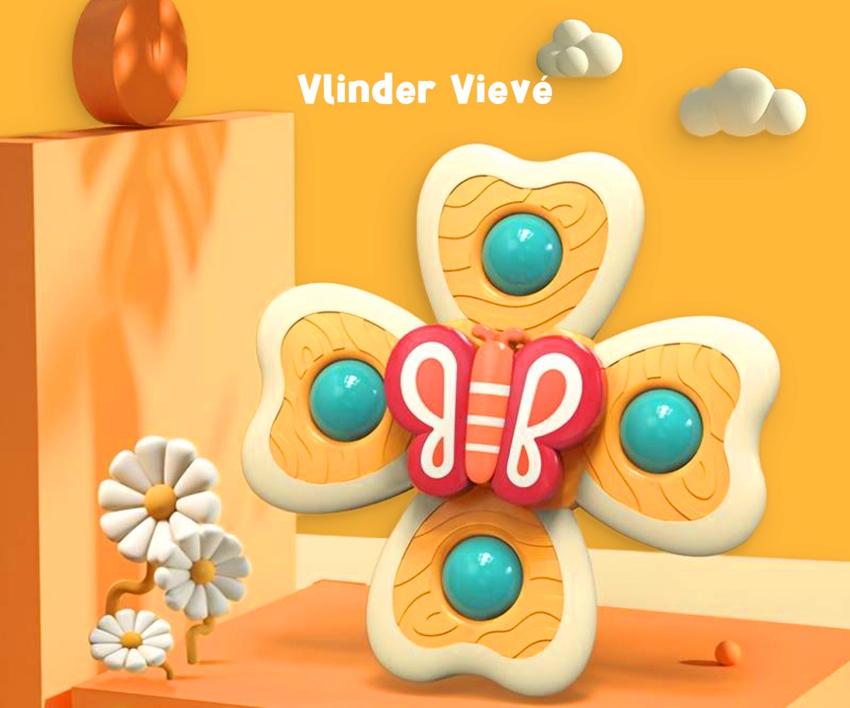 Frummel Fidget Spinners XL met Zuignap - Badspeelgoed - Sensorisch speelgoed - Fidget Toys - Badspinner - Fidget Spinner voor op Autoraam - Buitenbeestjes - 3 stuks — afbeelding 3
