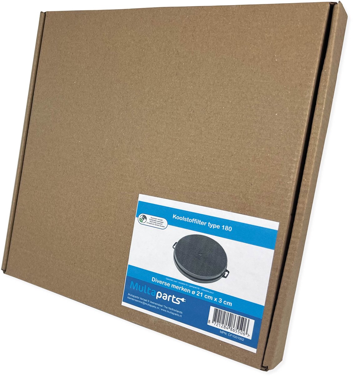 Multaparts® koolstoffilter ø 21 cm - universeel alternatief thumbnail 3