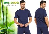 Bamboe T Shirt Heren - Navy - Regular Fit - Casual Heren T Shirt - Bamboo - Ronde Hals