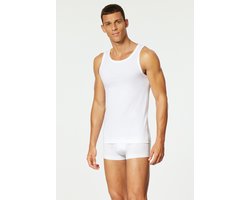 Schiesser Uncover Heren Singlet - Wit - 2-Pack - Maat M