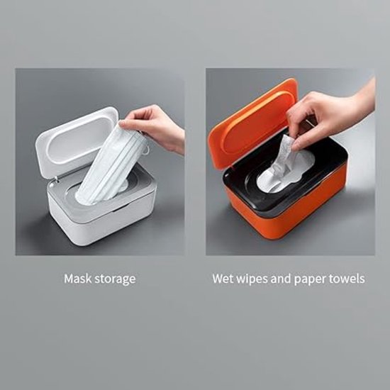 Vochtige doekjes dispenser - Wipe box - Vochtig Toiletpapier Houder- Vochtige doekjes opbergdoos - doos voor nat toiletpapier - voor thuis en op kantoor - 1 stuk — afbeelding 5