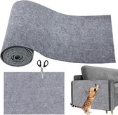 Krabmat Voor Katten - Zelfklevende kattenkrabmat - Kattenklimwand - Zelfklevend tapijt kattenmat -kattenkrabpaal voor op de bank - katten krabmat -Bankkrabmat - Kittenspeelgoed - Meubelbescherming -Aanpasbare muur krabmat -40 x 100 cm