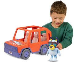 BLUEY - Bluey 4WD Speelset - Incl. pluchen Bluey