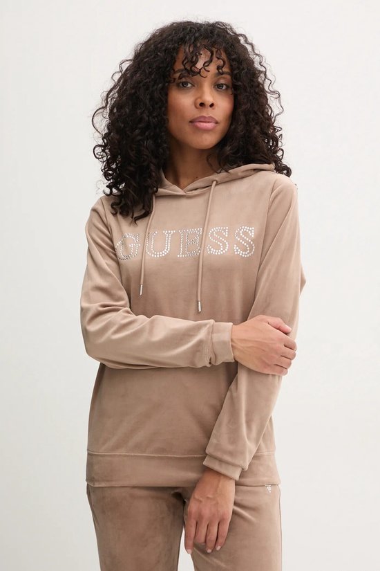 GUESS Bruin velour Couture sweatshirt dames