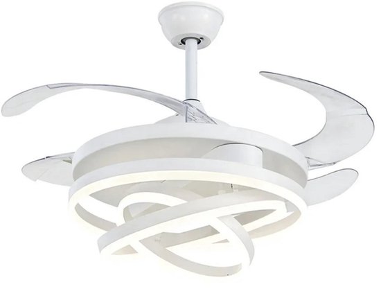 KZT LED Plafondventilator met Verlichting en Afstandsbediening Dimbare