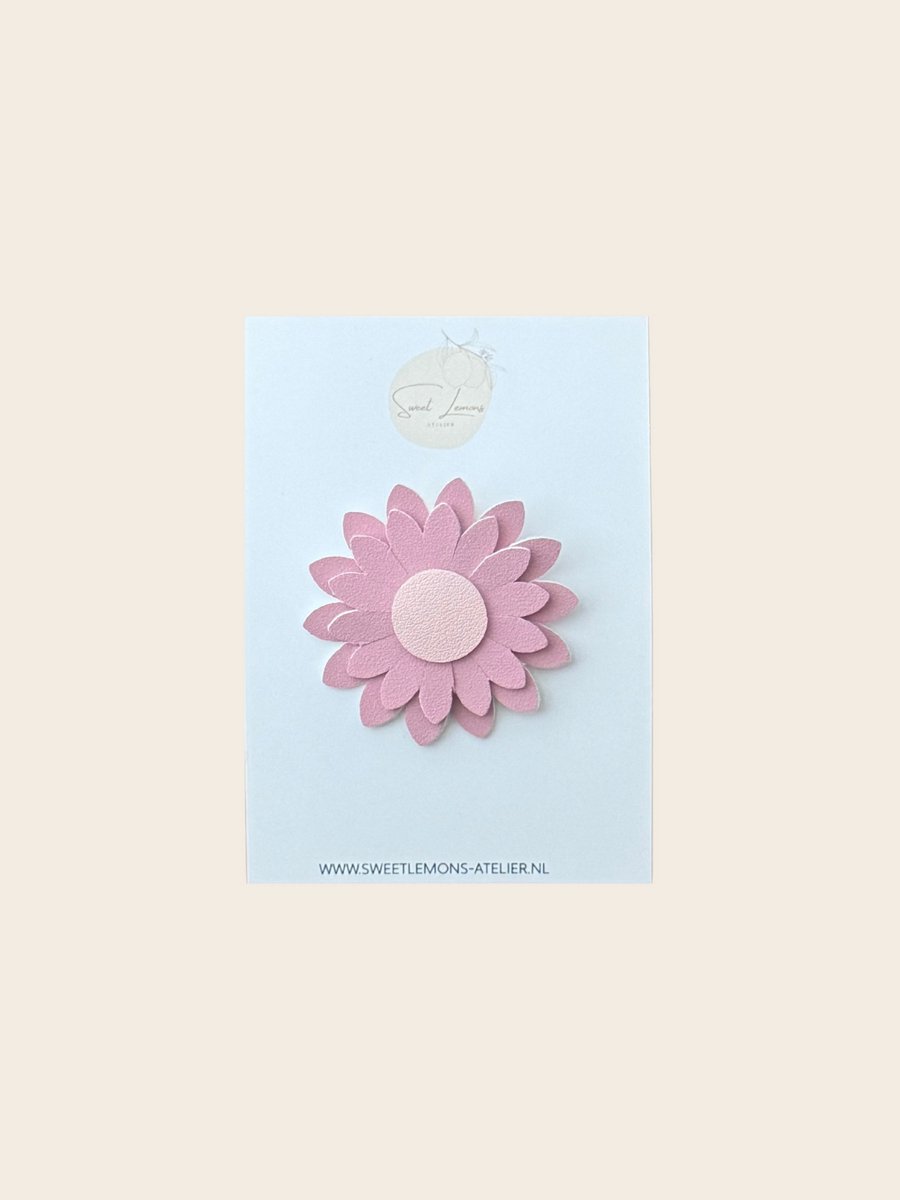 Haarspeldje Dahlia - Roze - Alligator Haarspeldjes - Baby Haarspeldjes - Haaraccessoires voor Kinderen - Haaraccessoires voor Meisjes - Handgemaakt