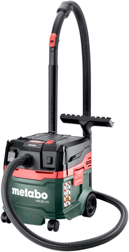 Metabo Alleszuiger ASA 20 L PC met handmatige filterreiniging