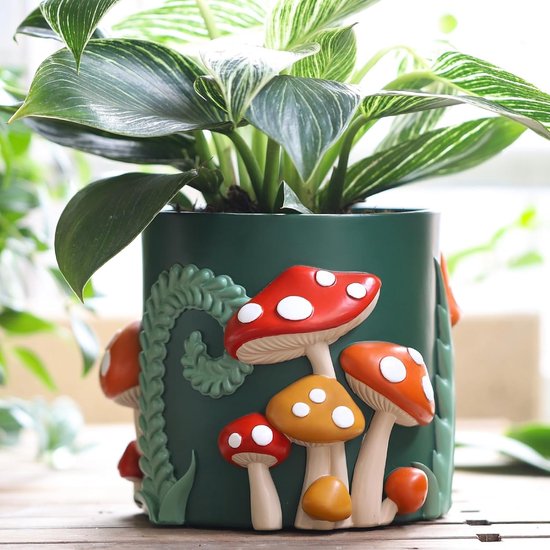 GUGUGO Kleurrijke paddenstoelen plantenbakken schattige unieke