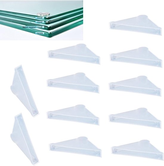 BENECREAT 100 stuks hoekbescherming, L-vormige hoekbumper, doorschijnende witte kunststof hoekbescherming, afdekkingen, randbescherming voor fotolijsten, spiegels, keramiek, glas, transportbescherming