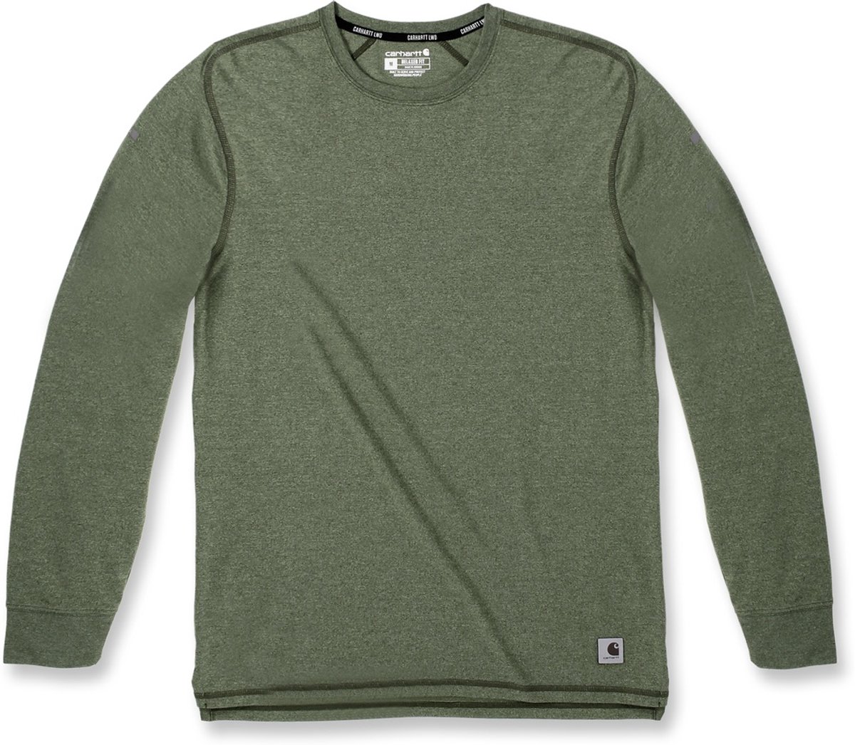 Carhartt Lightweight L/S Pocket T-Shirt 105846 -L Chive Heather