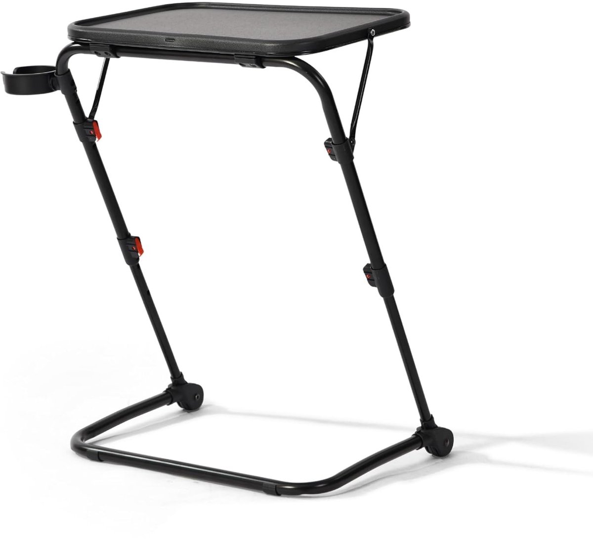 Opvouwbare koffietafel met verstelbare hoogte - veelzijdig en praktisch - zwart - 53 x 37,5 x 71,5 cm
