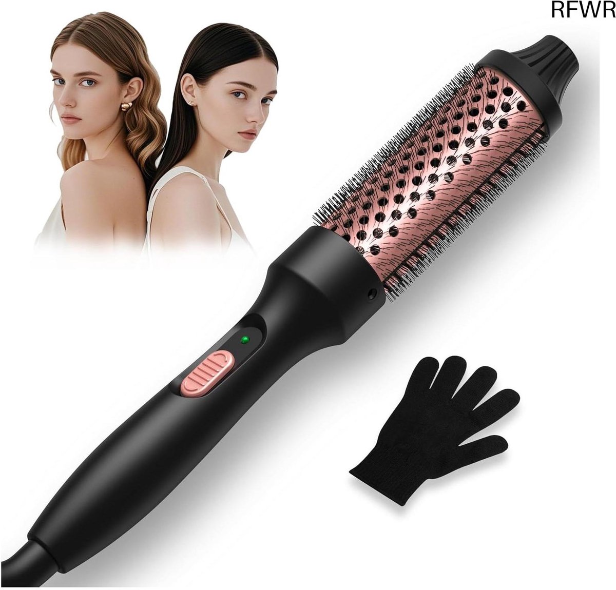 RFWR® Thermische Borstel 32mm voor Volume en Losse Krullen - Verwarmingsborstel voor Glanzend Haar