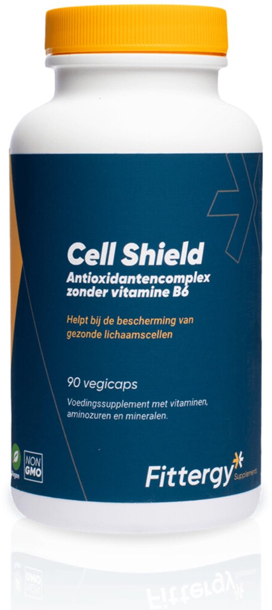 Fittergy Supplements - Cell Shield Antioxidantencomplex zonder Vitamine B6 - 2 x 90 capsules - Voordeelverpakking