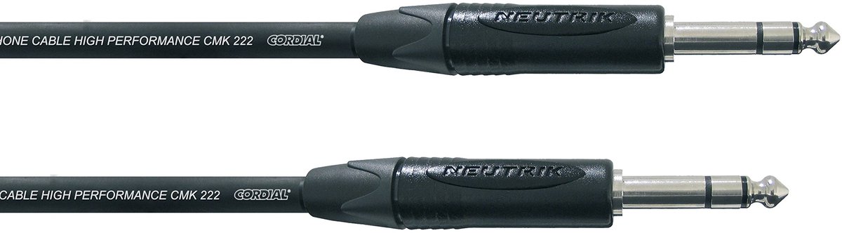 Cordial CPM 1 VV-MS Patchkabel 1 m - Stereo patch kabel