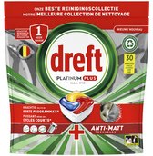 Tablettes pour lave-vaisselle tout-en-un Dreft Platinum Plus Deep Clean Technology - 30 pièces