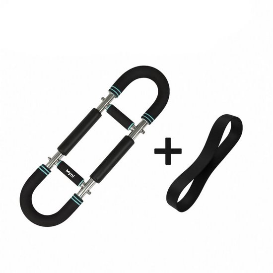 Entraîneur de Fitness pour le haut du corps – Entraîneur de poitrine, de bras et d'épaules – Entraîneur de Fitness multifonctionnel – Musculation à domicile – Équipement de fitness compact – Incl. Bande de résistance