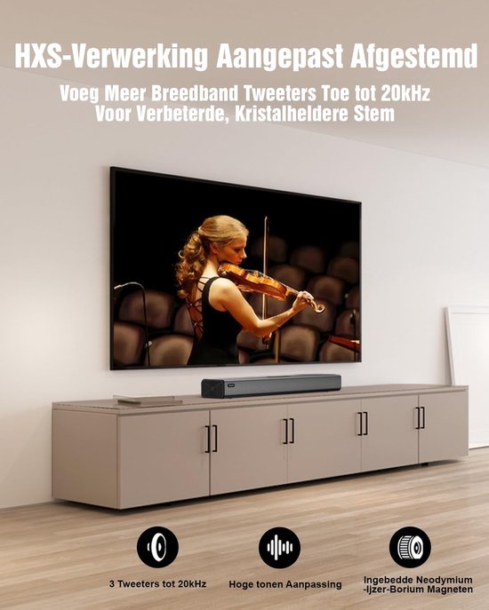 RFWR® 5.1ch Dolby Atmos Surround Soundbar met Draadloze Subwoofer en Achterluidsprekers voor Thuisbioscoop — afbeelding 3