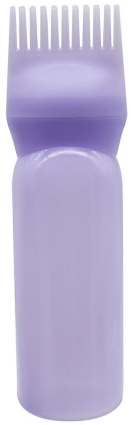Haarapplicatiefles - Haarolie-applicator - Herbruikbare haarverf - Voor thuis, kapper, salon - 120 ml - Paars