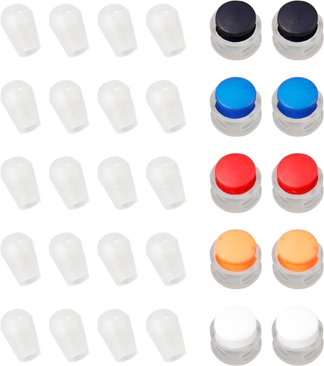 Allecto Plus - Koordstoppers 10 stuks in 5 kleuren voor trekkoord, rugzak, sportkleding en jas