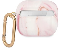Guess Marble Collectie - AirPods 3 Hoes - Roze - Prestigieus - Bescherming