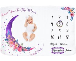 Frummel Mijlpaaldeken ‘Roze Maan’ – Milestone deken – Mijlpaal baby – Kraamcadeau Jongen – Kraamcadeau Meisje – Baby Shower Cadeau – Baby Cadeau – Mijlpaaldeken in het Nederlands – 100 x 150 cm Frummel Mijlpaaldeken ‘Roze Maan’ – Milestone deken – Mijlpaal baby – Kraamcadeau Jongen – Kraamcadeau Meisje – Baby Shower Cadeau – Baby Cadeau – Mijlpaaldeken in het Nederlands – 100 x 150 cm