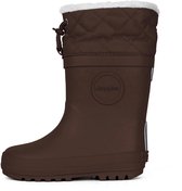 Druppies Winterlaarzen Dames - Gevoerde Regenlaarzen - Snowboots - Choco Brownie - Maat 39