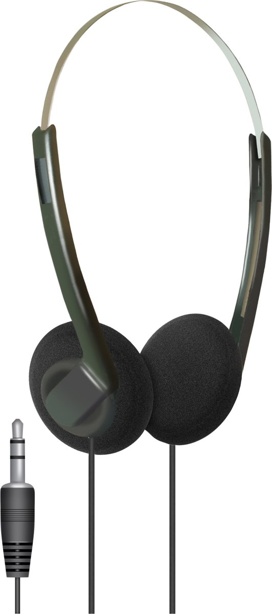 SoundLAB A070DB On‑Ear Bedrade Stereo Budget Hoofdtelefoon – 3,5 mm Jack – Lichtgewicht & Comfortabel – Zwart
