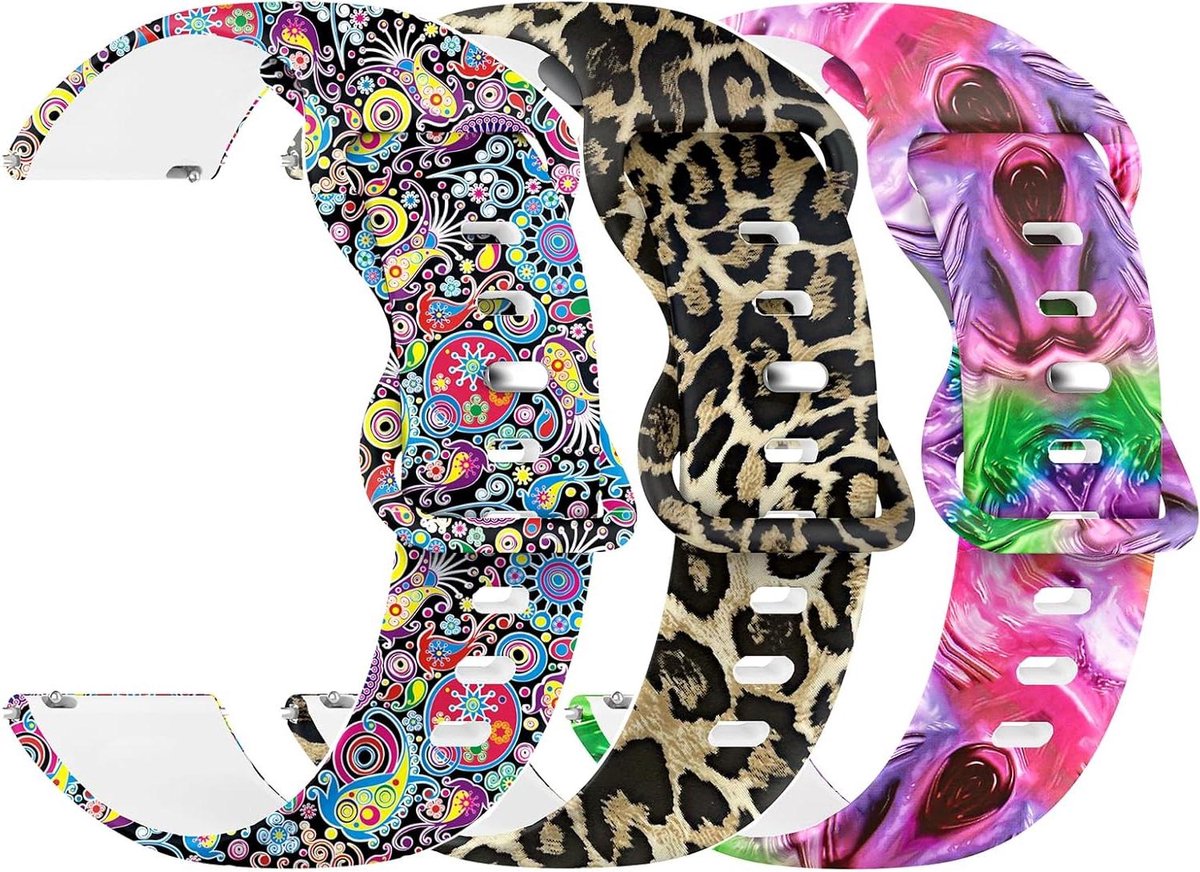 20 mm 22 mm Siliconen horlogebandje Snelsluiting Smartwatch Sporthorloges Heren en Dames
