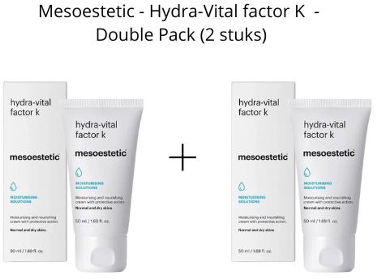 Mesoestetic Hydra Vital Factor K Set 2x – Hydraterende Crème – Droge & Gevoelige Huid – Dagelijkse Verzorging & Herstel