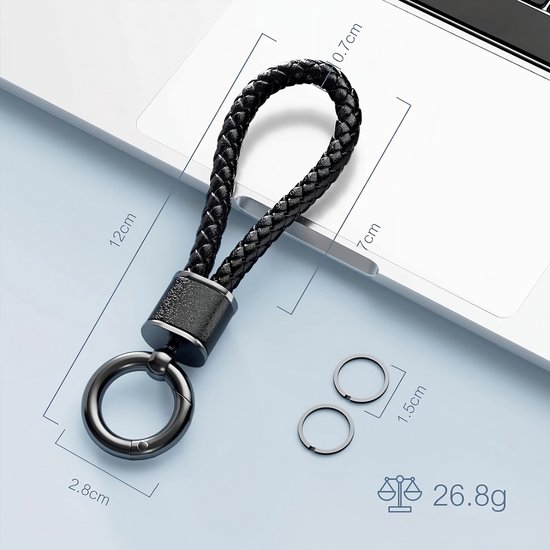 Porte-clés de Luxe en cuir et métal pour Adultes - Porte-clés de voiture - Porte-clés - Porte-clés - Pendentif pour femmes, hommes, femmes - Clé de voiture - Accessoires de vêtements pour bébé de voiture Emballage cadeau