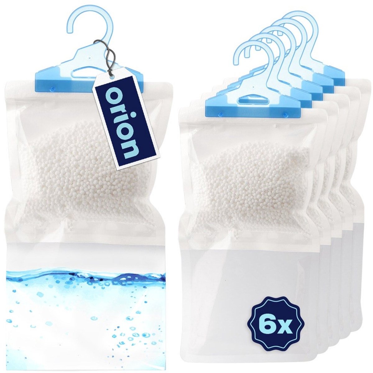 Vochtabsorber Hangende ULTRA FRESH 250 g 6 stuks - Vochtopnemer - Ontvochtiger - Vochtvang