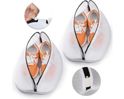 Schoenenwaszak - 2 stuks - 42*24*24cm - wasmachine schoenen - schoenenopbergzak - bescherm uw schoenen tegen beschadigingen - luie schoenenwaszak - wasmachine schoenenopbergzak - hotel waszak