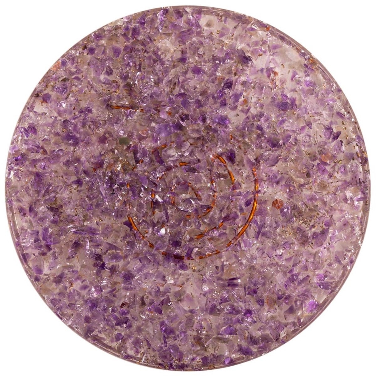 Orgonite onderzetter Amethist