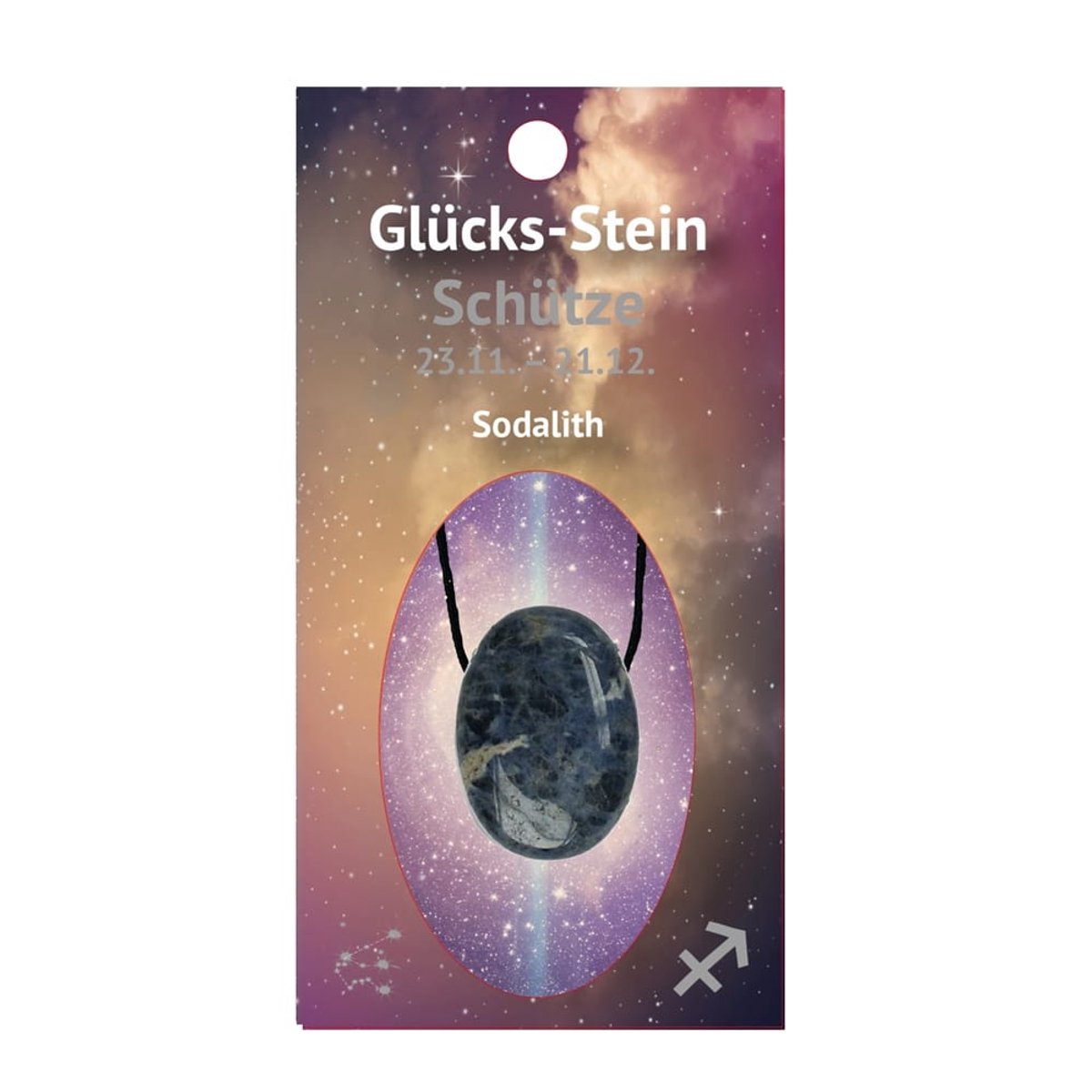 Boogschutter geluksteen met Sodaliet