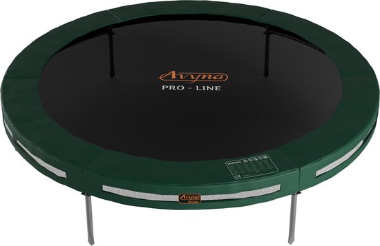 Avyna InGround Trampoline Ø305 cm – Groen – Rond – Premium Ingraafmodel – Duurzaam