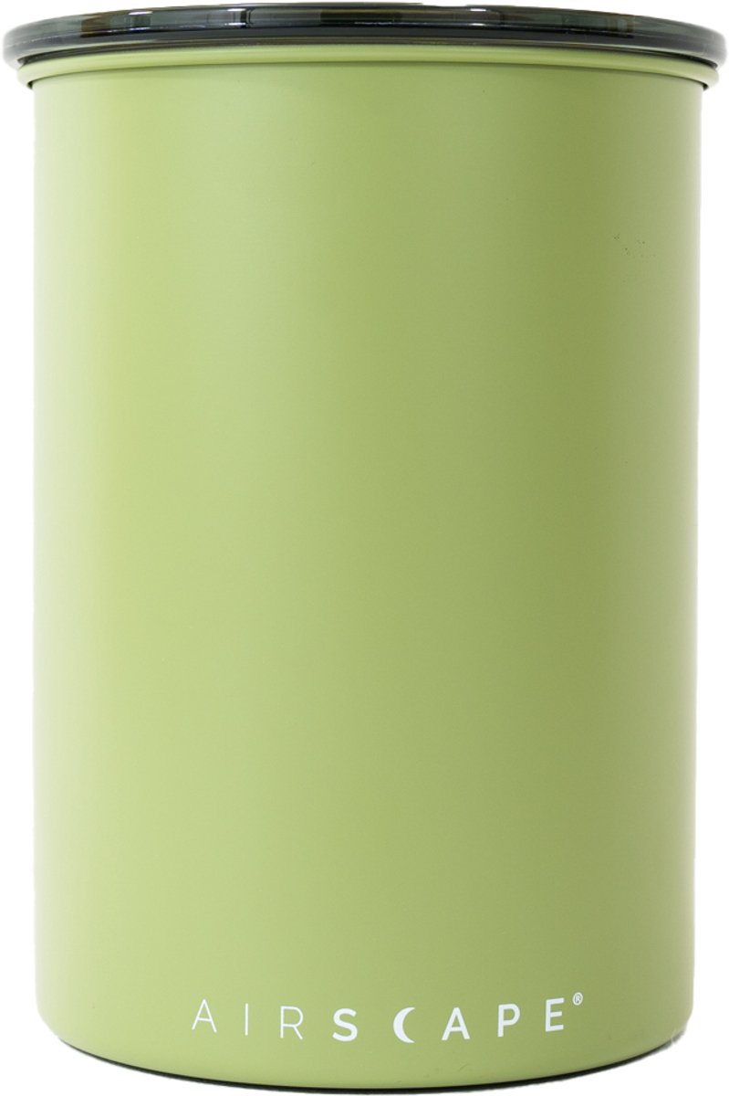 Planetary Design - Airscape Stainless Steel Canister - Bewaarblik - Koffie - Espresso - Noten - Lichen 500 - Limited Edition - Op = op = Matte groen