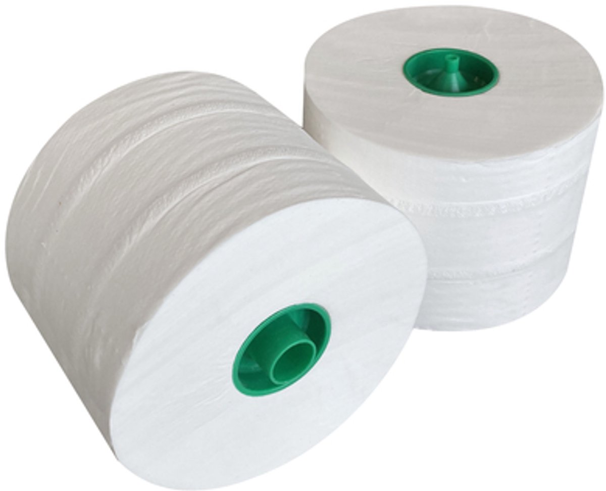 Toiletpapier cleaninq systeemrol 2laags 100m wit