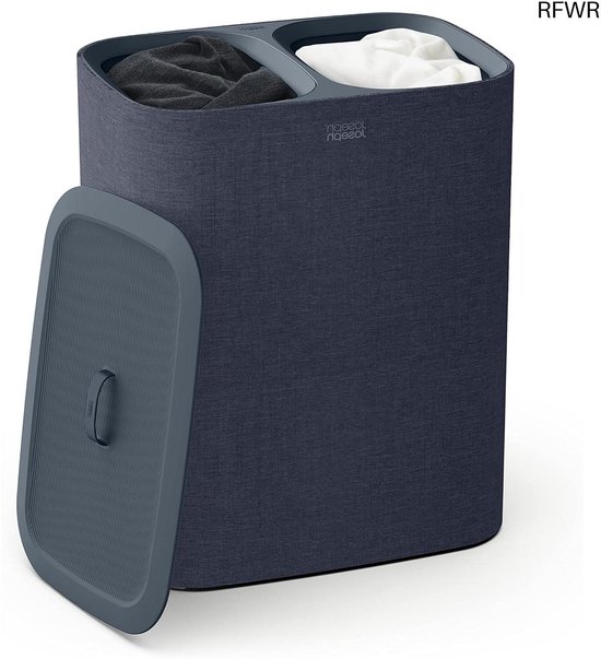SOLEDI Wasmand zwart met deksel en uitneembare zak, 100 l grote en hoge opvouwbare mand voor vuile was, met handvat, voor opslag van kleding en speelgoed, voor slaapkamer, badkamer, studentenhuis SOLEDI Wasmand zwart met deksel en uitneembare zak, 100 l grote en hoge opvouwbare mand voor vuile was, met handvat, voor opslag van kleding en speelgoed, voor slaapkamer, badkamer, studentenhuis